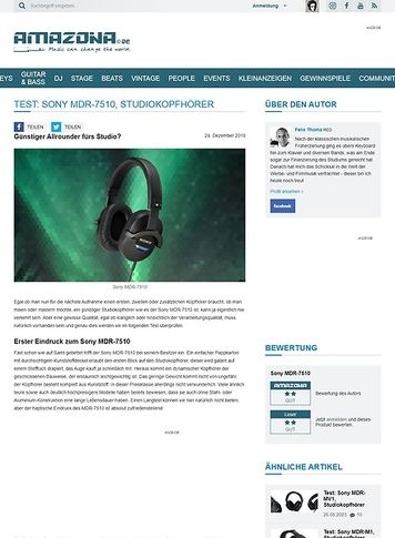 Amazona.de Sony MDR-7510 Amazona.de Sony MDR-7510