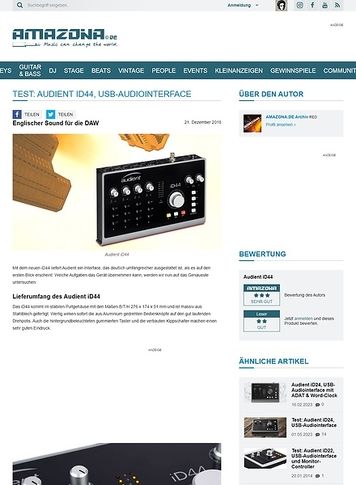 Amazona.de Audient iD44 Amazona.de Audient iD44