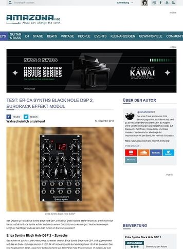 Amazona.de Erica Synths Black Hole DSP 2 Amazona.de Erica Synths Black Hole DSP 2