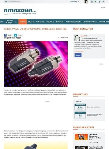 Amazona.de XVive U3 Microphone Wireless System Amazona.de XVive U3 Microphone Wireless System