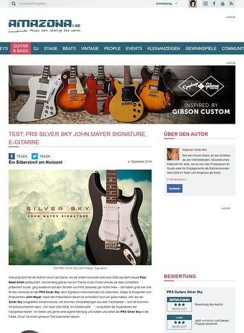 Amazona.de PRS Silver Sky John Mayer Signature Amazona.de PRS Silver Sky John Mayer Signature