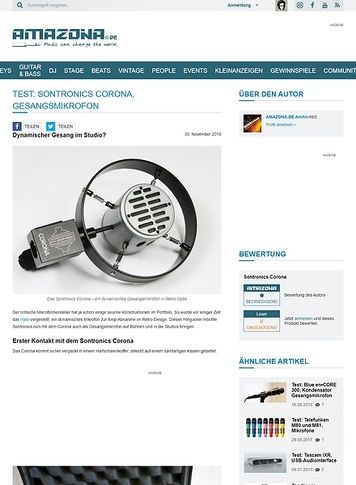 Amazona.de Sontronics Corona Amazona.de Sontronics Corona