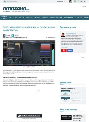 Amazona.de Steinberg Cubase Pro 10