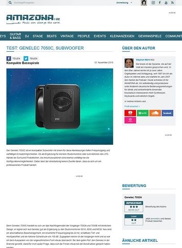 Amazona.de Genelec 7050C Amazona.de Genelec 7050C