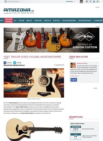 Amazona.de Taylor 314Ce V-Class Amazona.de Taylor 314Ce V-Class