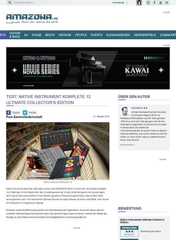 Amazona.de Native Instrument Komplete 12 Ultimate Collector's Edition Amazona.de Native Instrument Komplete 12 Ultimate Collector's Edition