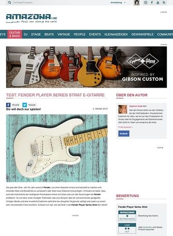 Amazona.de Fender Player Series Strat Amazona.de Fender Player Series Strat
