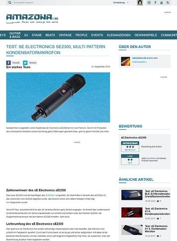 Amazona.de sE Electronics sE2300 Amazona.de sE Electronics sE2300