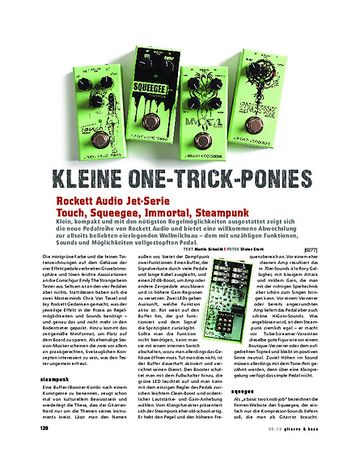 Gitarre & Bass Rockett Audio Jet-Serie Touch, Squeegee, Immortal & Steampunk Gitarre & Bass Rockett Audio Jet-Serie Touch, Squeegee, Immortal & Steampunk