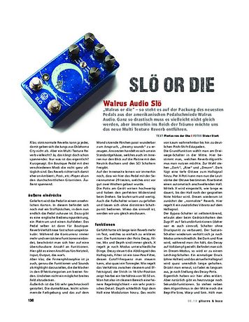 Gitarre & Bass Walrus Audio Slö Gitarre & Bass Walrus Audio Slö