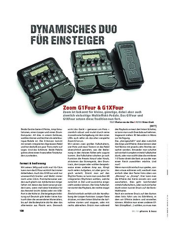 Gitarre & Bass Zoom G1Four & G1XFour Gitarre & Bass Zoom G1Four & G1XFour