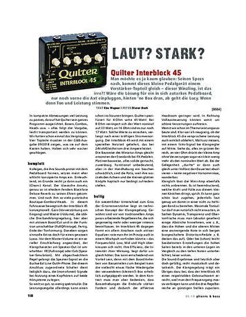 Gitarre & Bass Quilter Interblock 45 Gitarre & Bass Quilter Interblock 45