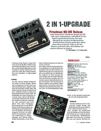 Gitarre & Bass Friedman BE-OD Deluxe Gitarre & Bass Friedman BE-OD Deluxe