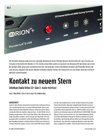 Sound & Recording Antelope Audio Orion 32+ Gen 3 Sound & Recording Antelope Audio Orion 32+ Gen 3