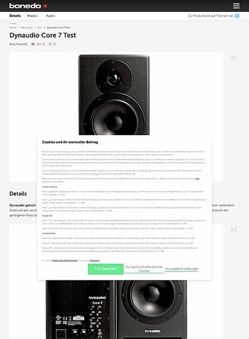 Bonedo.de Dynaudio Core 7 Bonedo.de Dynaudio Core 7