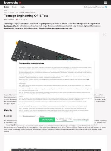 Bonedo.de Teenage Engineering OP-Z Bonedo.de Teenage Engineering OP-Z