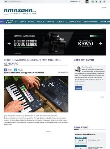 Amazona.de Novation Launchkey Mini Mk3 Amazona.de Novation Launchkey Mini Mk3