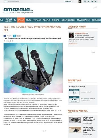 Amazona.de the t.bone freeU Twin HT Amazona.de the t.bone freeU Twin HT