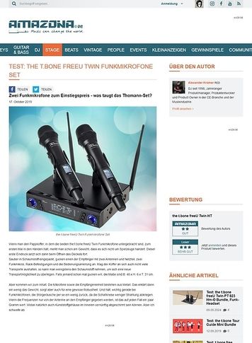 Amazona.de the t.bone freeU Twin HT Amazona.de the t.bone freeU Twin HT