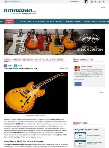 Amazona.de Harley Benton HB-35 Plus Amazona.de Harley Benton HB-35 Plus