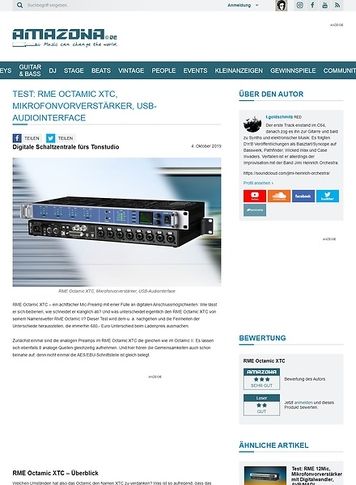 Amazona.de RME Octamic XTC Amazona.de RME Octamic XTC