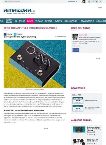 Amazona.de Roland TM-1 Trigger Module Amazona.de Roland TM-1 Trigger Module