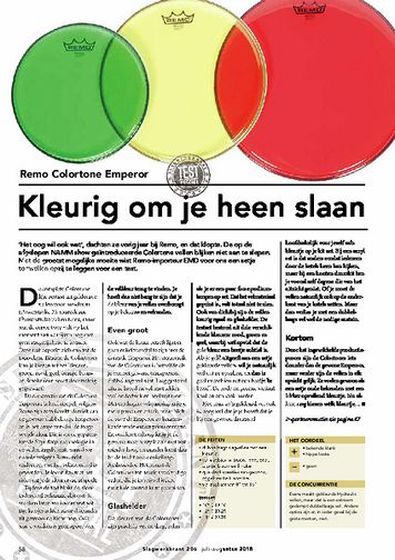 slagwerkkrant.nl Remo Colortone Emperor slagwerkkrant.nl Remo Colortone Emperor