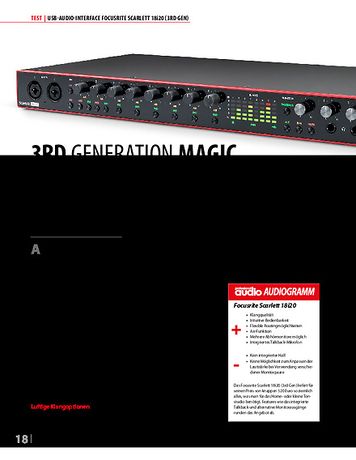 Professional Audio Focusrite Scarlett 18i20 3rd Gen. Professional Audio Focusrite Scarlett 18i20 3rd Gen.
