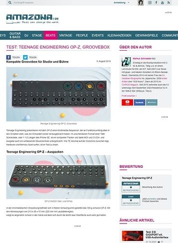 Amazona.de Teenage Engineering OP-Z Amazona.de Teenage Engineering OP-Z