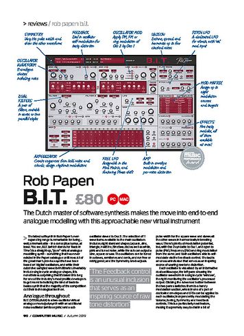 Computer Music Rob Papen B.I.T Computer Music Rob Papen B.I.T