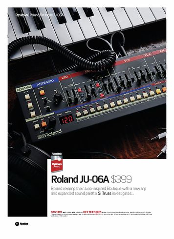 Future Music Roland JU-06A Future Music Roland JU-06A