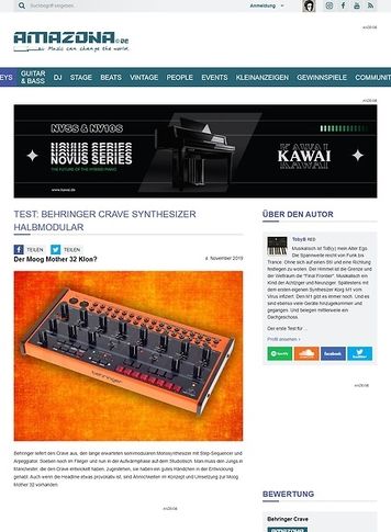 Amazona.de Behringer Crave Amazona.de Behringer Crave