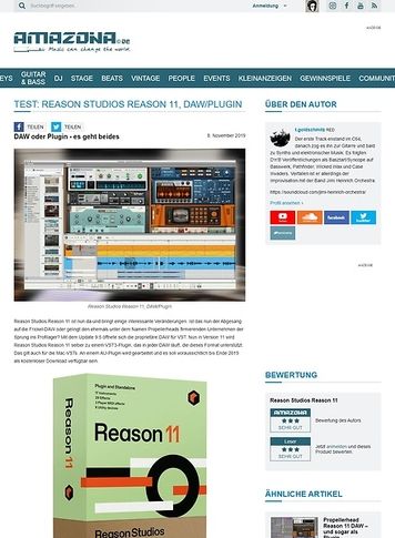 Amazona.de Reason Studios Reason 11 Amazona.de Reason Studios Reason 11
