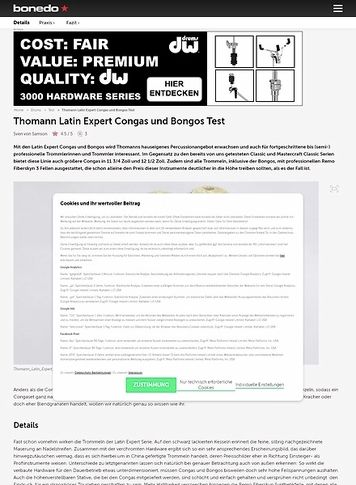 Bonedo.de Thomann Latin Expert Congas und Bongos Bonedo.de Thomann Latin Expert Congas und Bongos