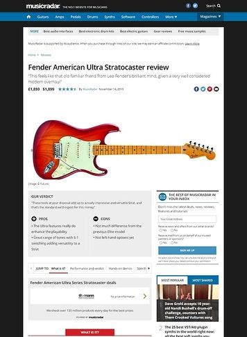MusicRadar.com Fender American Ultra Stratocaster MusicRadar.com Fender American Ultra Stratocaster