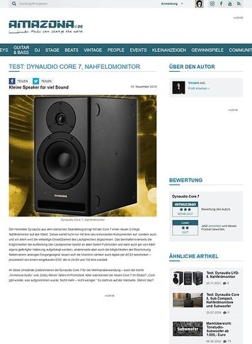 Amazona.de Dynaudio Core 7 Amazona.de Dynaudio Core 7