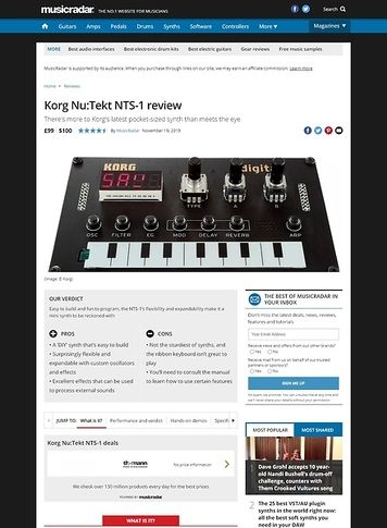 MusicRadar.com Korg Nu:Tekt NTS-1 MusicRadar.com Korg Nu:Tekt NTS-1