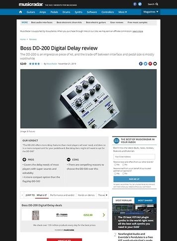 MusicRadar.com Boss DD-200 Digital Delay MusicRadar.com Boss DD-200 Digital Delay