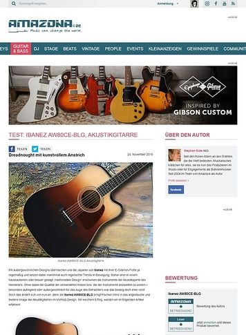 Amazona.de Ibanez AW80CE-BLG Amazona.de Ibanez AW80CE-BLG
