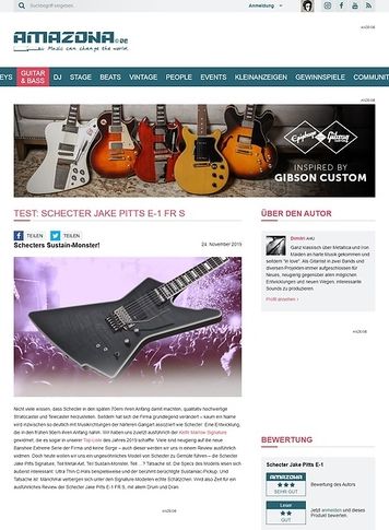Amazona.de Schecter Jake Pitts E-1 FR S Amazona.de Schecter Jake Pitts E-1 FR S