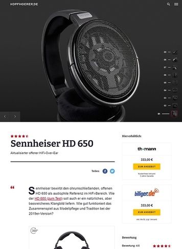 Kopfhoerer.de Sennheiser HD-650 New Version 2019 Kopfhoerer.de Sennheiser HD-650 New Version 2019