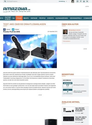 Amazona.de AKG DMS100 Drahtlosanlagen Amazona.de AKG DMS100 Drahtlosanlagen