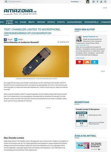 Amazona.de Chandler Limited TG Microphone Amazona.de Chandler Limited TG Microphone