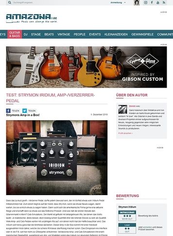 Amazona.de Strymon Iridium Amazona.de Strymon Iridium