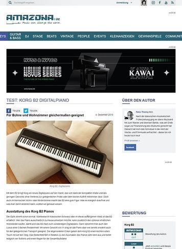 Amazona.de Korg B2 Digitalpiano Amazona.de Korg B2 Digitalpiano