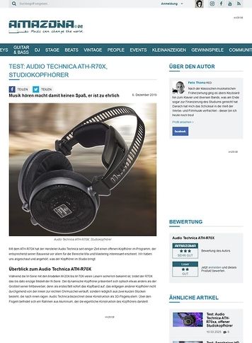 Amazona.de Audio Technica ATH-R70X Amazona.de Audio Technica ATH-R70X