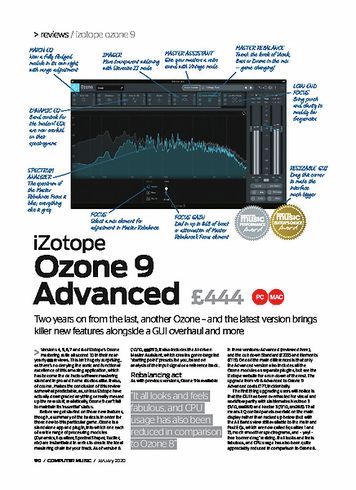 Computer Music iZotope Ozone 9 Advanced Computer Music iZotope Ozone 9 Advanced
