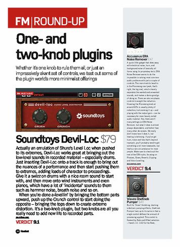 Future Music Waves OneKnob Pumpe Future Music Waves OneKnob Pumpe