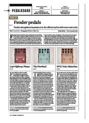 Guitarist Fender Lost Highway Phaser Guitarist Fender Lost Highway Phaser
