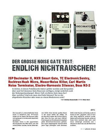 Gitarre & Bass Vergleichstest: Noise Gate Pedale Gitarre & Bass Vergleichstest: Noise Gate Pedale